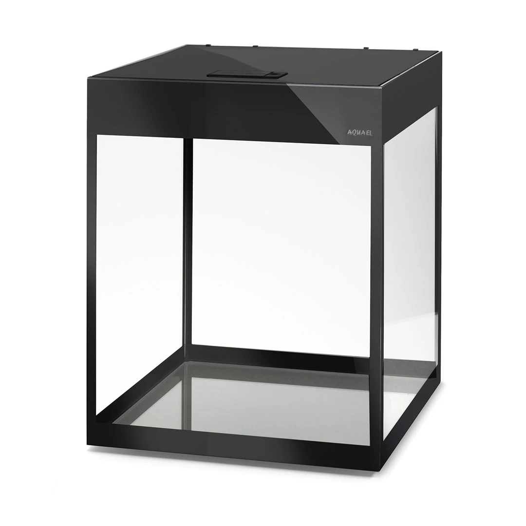 Glossy akvarie Cube 50x50x63 cm 135 L Sort